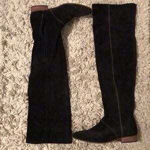 Free People thigh high suede boots